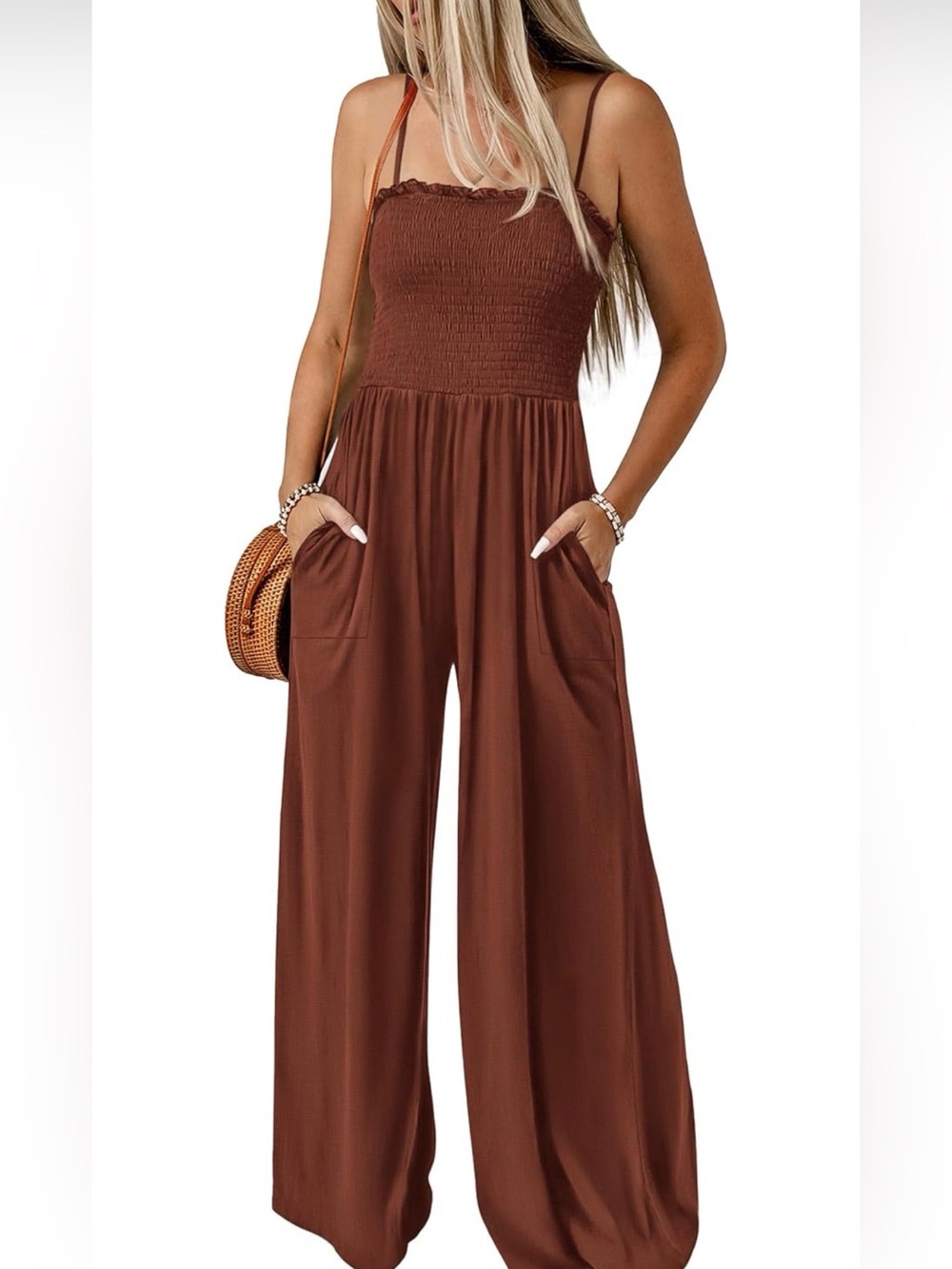 PRETTYGARDEN Women's Summer Jumpsuits Pockets Wide Leg Rompers